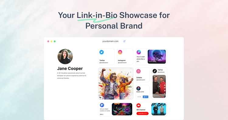 Jingle Bio - Build your portfolio website in minutes!