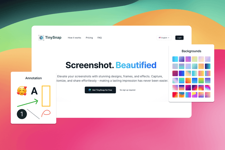 TinySnap - Make beautiful screenshots!